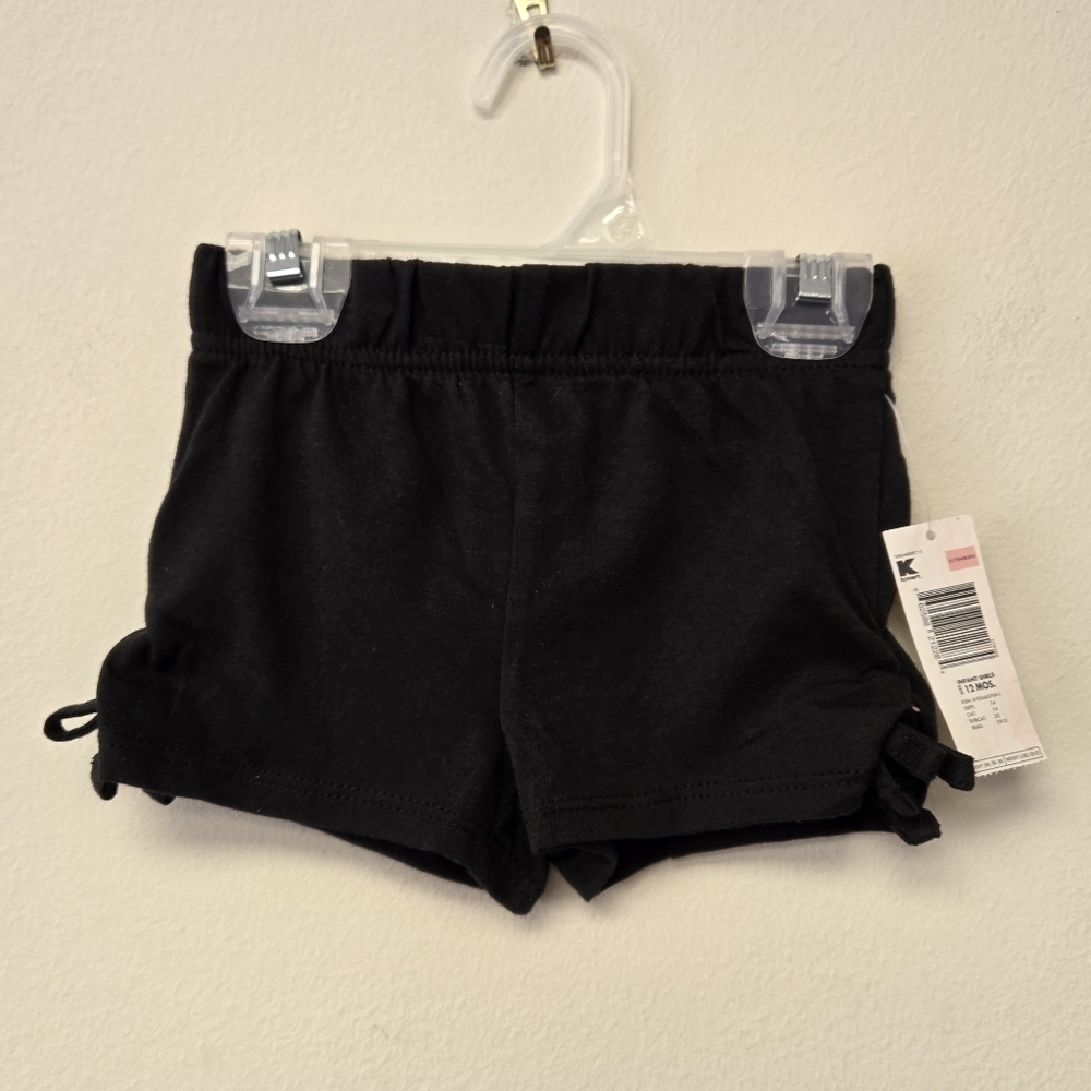 Wonderkids Black Bow Shorts 12M